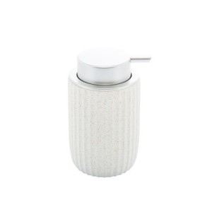5690 PORTA SABONETE LIQUIDO DE CERAMICA NORDICO BRANCO 300ML