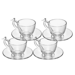 21014 CONJ 4 XICARAS CAFE C/PIRES BIRD 80ML