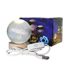 BM362776 LUMINARIA LED GLOBO 8CM 3D USB SORTIDA
