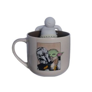10025929 CANECA 350ML C/INFUSOR P/CHA THE MANDALORIAN BABY YODA