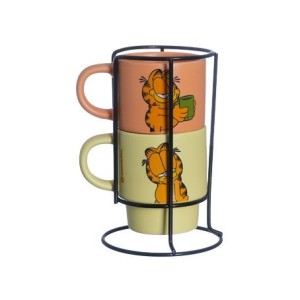 10025905 KIT CANECAS 150ML EMPILHAVEIS GARFIELD