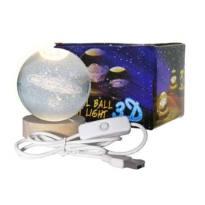 BM362777 LUMINARIA LED GLOBO 6CM 3D USB SORTIDA