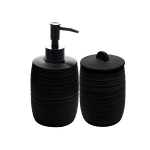 20932 CONJ 2 PECAS PARA BANHEIRO DUNA PRETO