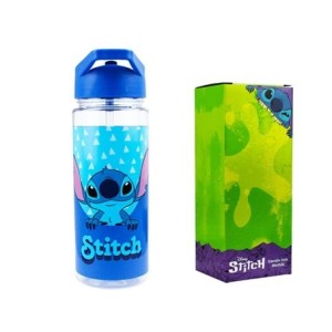DEAS026-ST1 GARRAFA STITCH C/MOCHILA 450ML