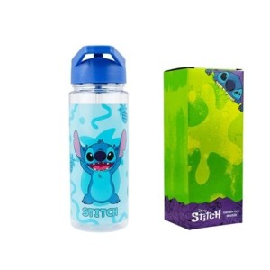 DEAS026-ST2 GARRAFA STITCH COM MOCHILA 450ML