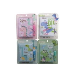 E-001 BLOQUINHO DINO COM MINI CANETA