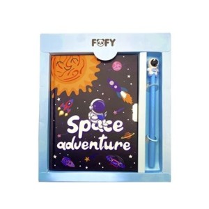 FF6060 KIT ANOTACAO PEQUENO ASTRONAUTA AZUL