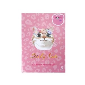 FF7013 KIT BLOCO ANOTACOES C/ADESIVO CAT