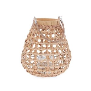 19090 LANTERNA 26CM EM FIBRA NATURAL