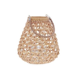 19086 LANTERNA 33CM EM FIBRA NATURAL