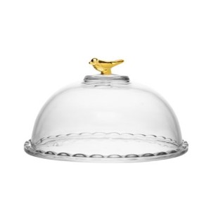 21035 QUEIJEIRA GOLDEN BIRD 20CM COM TAMPA