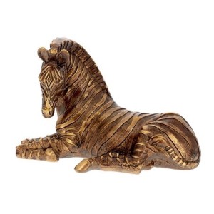 19719 ESCULTURA ZEBRA DECORATIVA