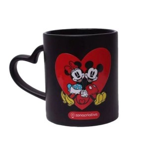 10026471 CANECA MAGIC CORACAO 300ML MICKEY E MINNIE NAMORADOS