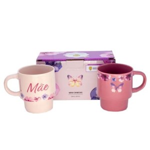 10026114 KIT CANECAS EMPILHAVEIS MAE FLORENCE 180ML