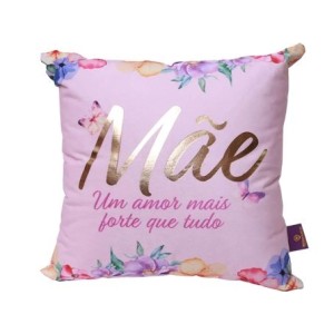 10065354 ALMOFADA FIBRA VELUDO 40X40CM MAE FLORENCE