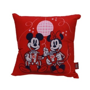 10065382 ALMOFADA FIBRA VELUDO 40X40CM MICKEY E MINNIE NAMORADOS