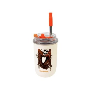 10073312 COPO NEO C/CANUDO 300ML JACK SKELLINGTON