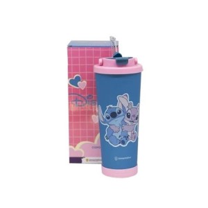 10026388 COPO SPRING 850ML STITCH E ANGEL NAMORADOS