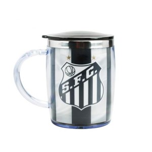 QH002G-4 CANECA TERMICA C/TAMPA SANTOS 450ML