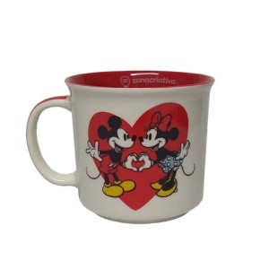 10025772 CANECA TOM 350ML MICKEY E MINNIE NAMORADOS