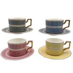 31166 JOGO 8 PCAS PARA CHA OLIMPO NEW BONE CHINA 200ML