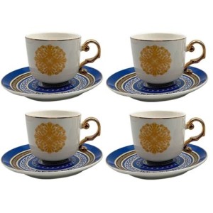 31165 JOGO 8 PCAS PARA CAFE GREECE NEW BONE CHINA 100ML