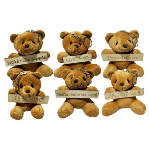 F9900920 CHAVEIRO URSO C/PLACA