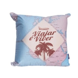 10065316 ALMOFADA FIBRA VELUDO 40X40CM VIAGEM