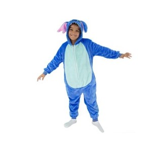 10071143 MACACAO KIGURUMI INFANTIL DE 7 A 8 ANOS STITCH