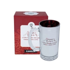 10024968 CANECA DE CHOP 450ML ELETROSTATICA AMOR E FEITO BEBIDA