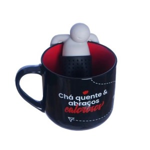 10025688 CANECA 350ML C/INFUSOR P/ CHA GOSTO DE VOCE