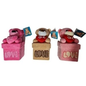 BP06 CAIXA PORTA JOIAS LOVE URSO 20X10CM