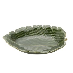 4332 FOLHA DECORATIVA BANANA LEAF VERDE 23X16X4,5CM
