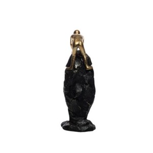 61701 FIGURA DECORATIVA DE RESINA PARCERIA 9X9X28CM