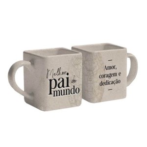 14755 CANECA QUADRADA PAI AMOR E CORAGEM