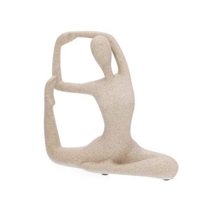 19432-A ESCULTURA YOGA EM POLIRESINA