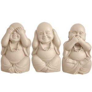 17402A-B-C KIT ESCULTURA BUDA NAO FALO/NAO OUCO/NAO VEJO 13X8X8CM