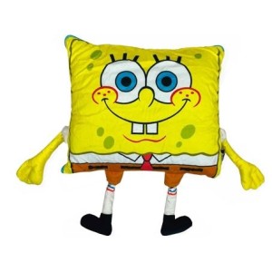 10065397 ALMOFADA 2 EM 1 MANTA C/ZIPER BOB ESPONJA