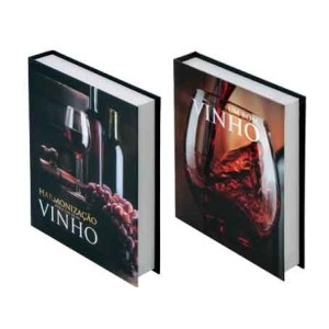 BR190103 KIT DE VINHO 5 PCS LIVRO 21X16,3X3,7CM