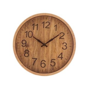 1540 RELOGIO PAREDE PLASTICO WOOD 30,5X4CM