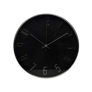 61804 RELOGIO DE PAREDE MODERN PRETO 30,5X4,5CM
