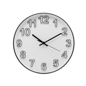 61834 RELOGIO DE PAREDE INFINITE 30,5X4,5CM PRETO