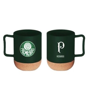 14275 CANECA CORK C/PORTA COPO ROLHA TIMES - PALMEIRAS 350ML
