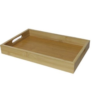 6281 BANDEJA DE MADEIRA E BAMBU 26X16X4,3CM