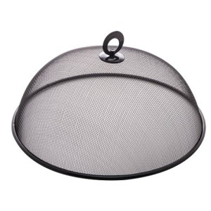 2524 TELA PROTETORA P/ALIMENTOS DE METAL PRETA 24,5X9CM