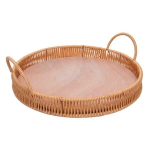 221452 BANDEJA REDONDA COM ALCA KALI 25X4,5CM