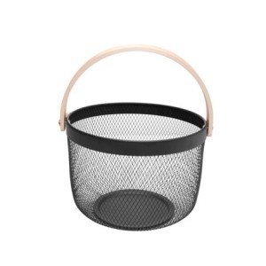 221707 CESTA COM ALCA PERFECT 24,5X18,5X 27CM PRETA