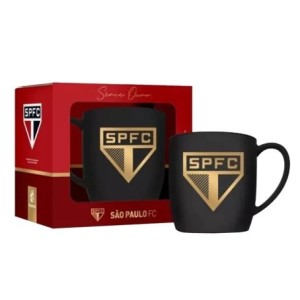 12623 CANECA PORCELANA URBAN 300ML TIMES - SAO PAULO SERIE OURO