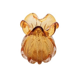 28999 VASO DE VIDRO ITALY AMBAR 13X17CM