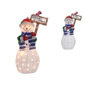 105-059 BONECO DE NEVE COM LUZ BIVOLT